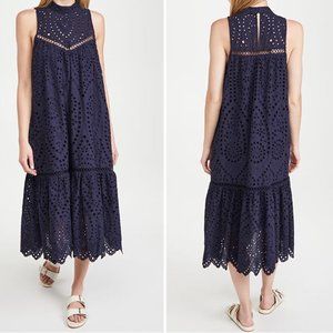 NWT BB Dakota Good To Sea You Dress Blue Eyelet  Size L